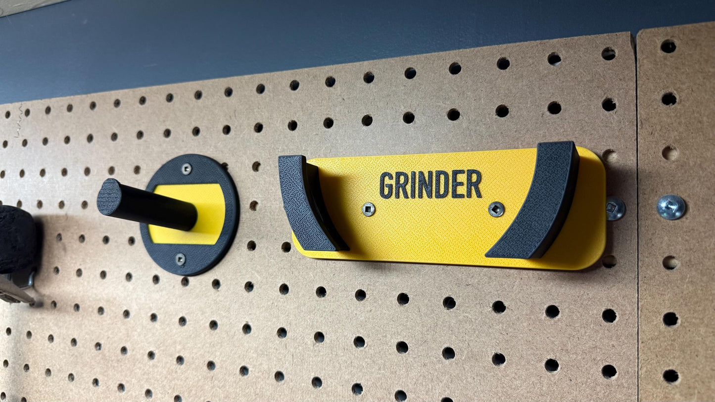 Angle Grinder Tool Holder and Disc Organizer Wall Mounted Storage Rack