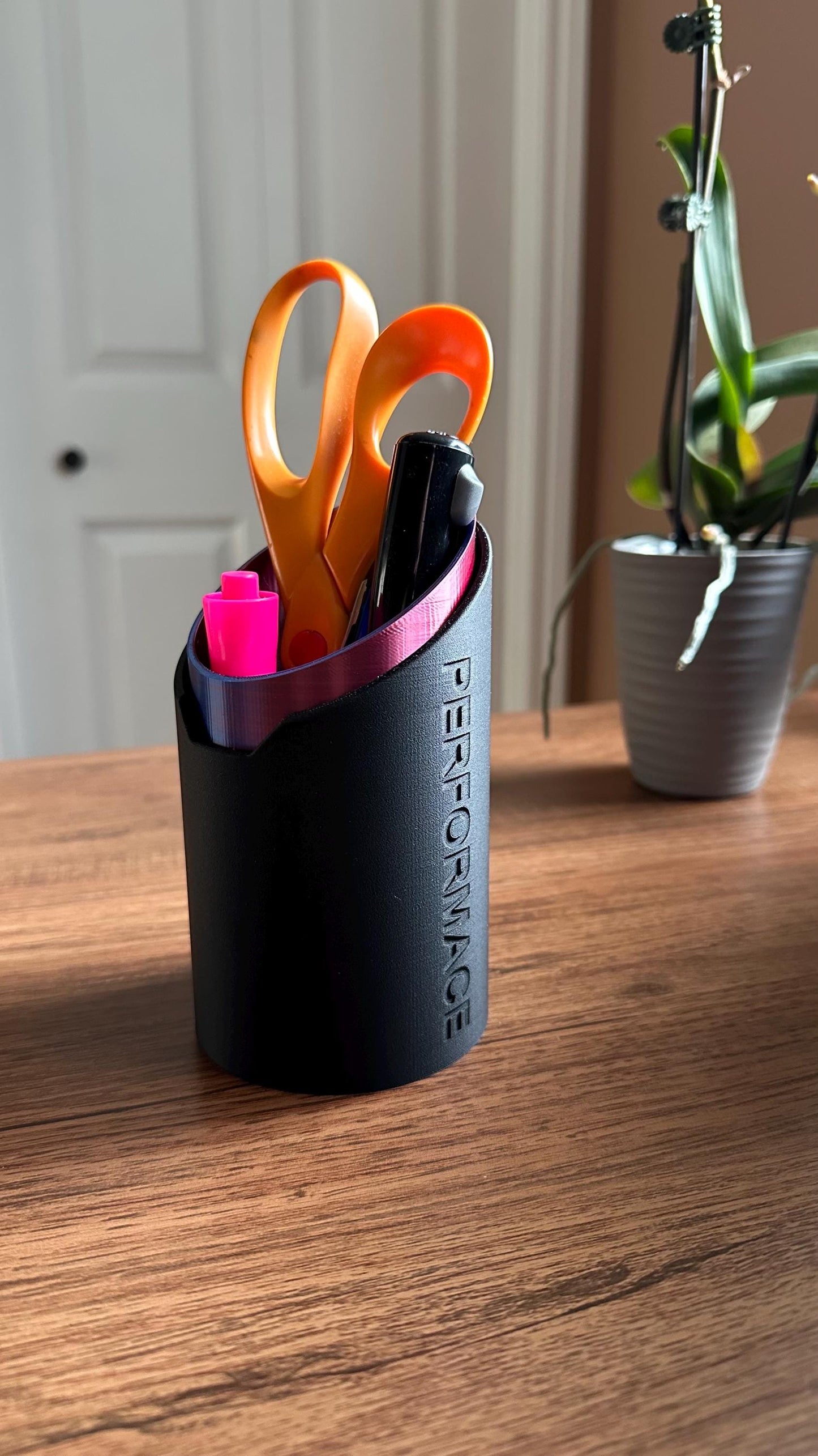 Exhaust Car Desk Organizer Pen and Tool Holder Carbon Fiber Material!