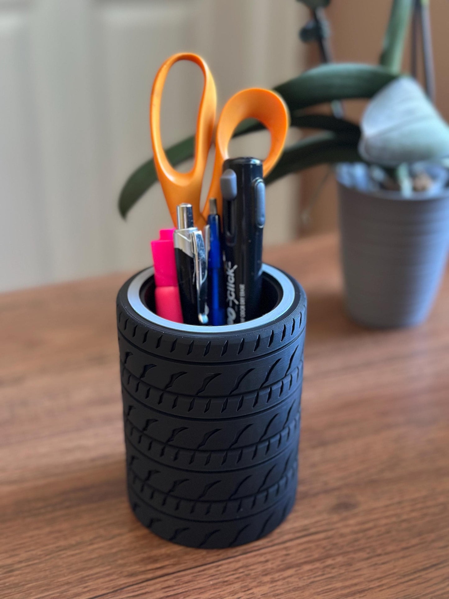 Tire Desk Organizer Pen and Tool Holder