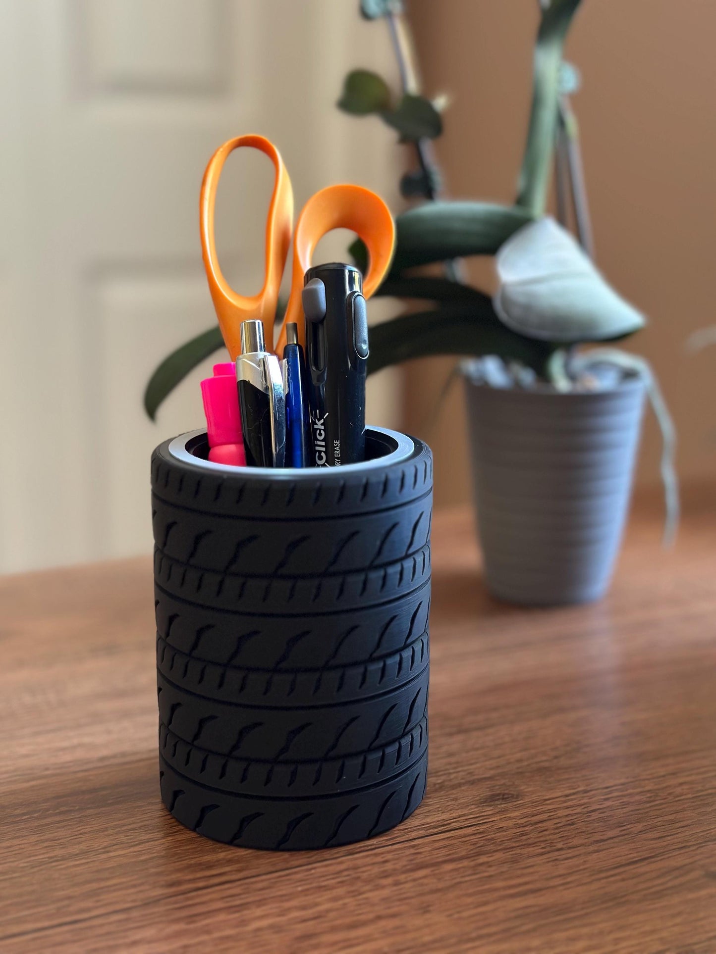 Tire Desk Organizer Pen and Tool Holder