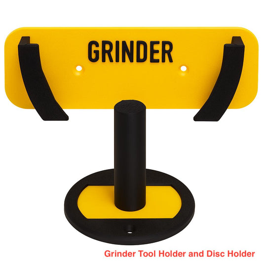 Angle Grinder Tool Holder and Disc Organizer Wall Mounted Storage Rack